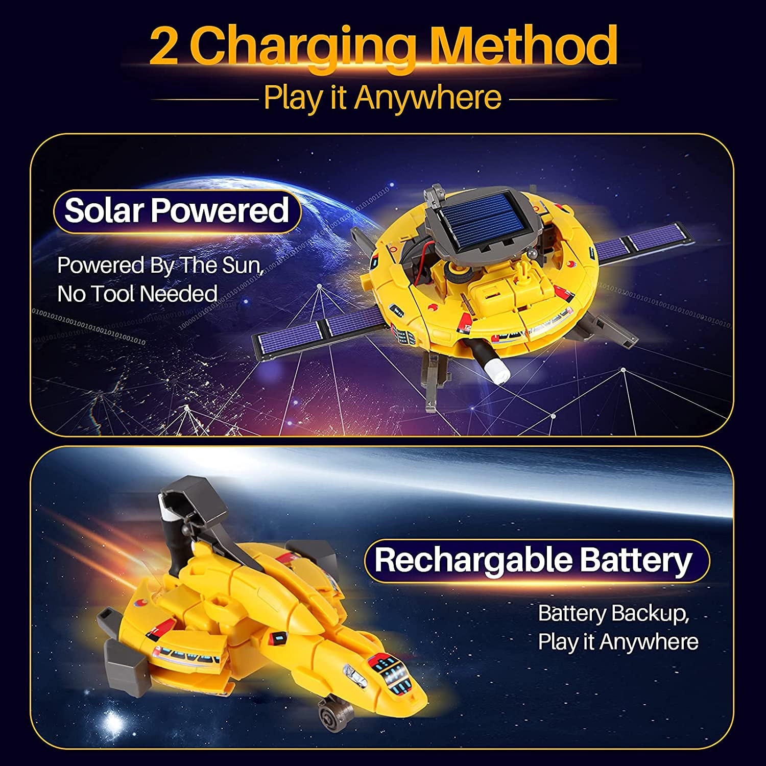 STEM Projects for Kids Age 8-12, Science Kits Boys, Solar Robot Space Toys Gifts