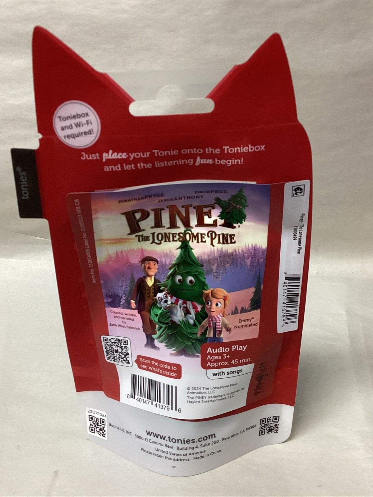 Tonies Piney The Lonesome Pine Audio Character For The Toniebox NEW SEALED