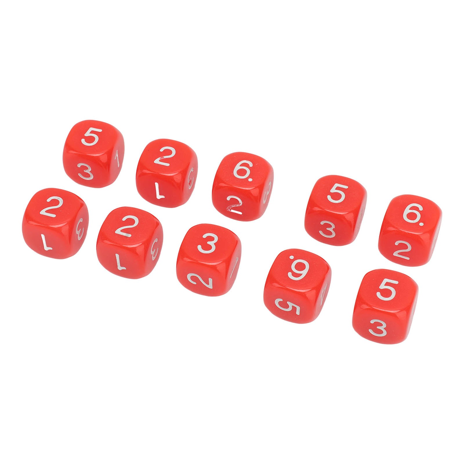 20PCS 6 Sided Board Game Dice Durable Learning Aid For Teaching