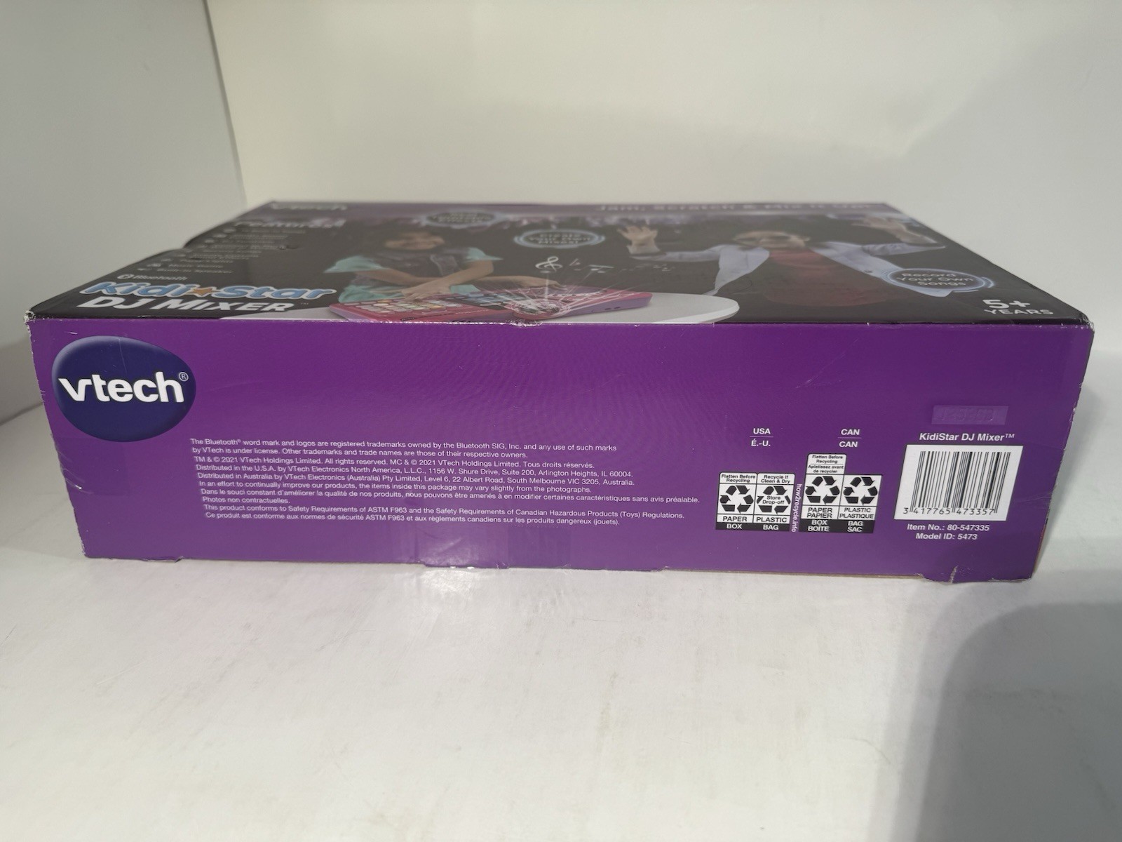 VTech Kidi Star DJ Mixer 2021 Bluetooth Turntable Kids Music Game Toy New