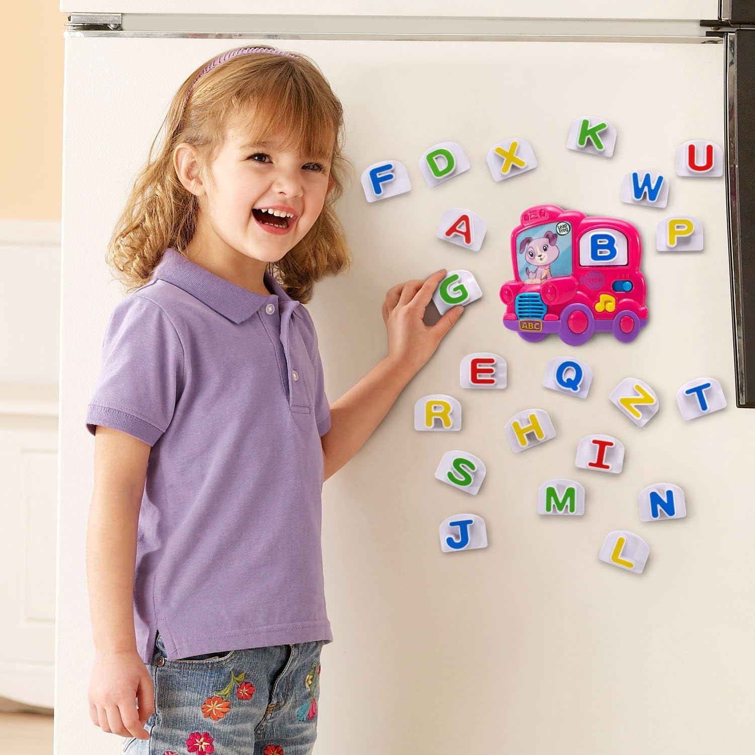 LeapFrog Pink Fridge Phonics Set – Engaging Magnetic Alphabet for Kids