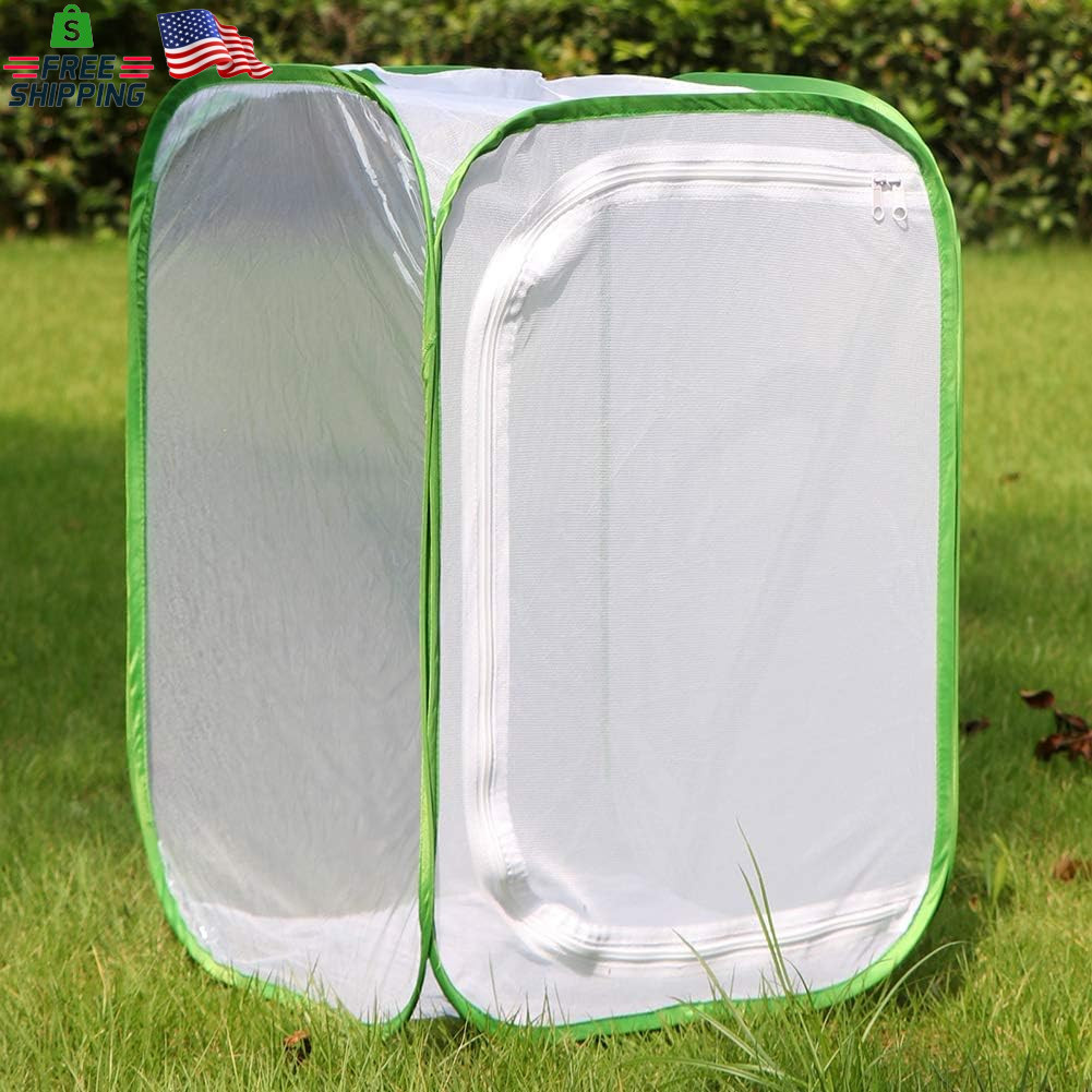RESTCLOUD Insect and Butterfly Habitat Cage Terrarium Pop-Up 23.6 Inches Tall