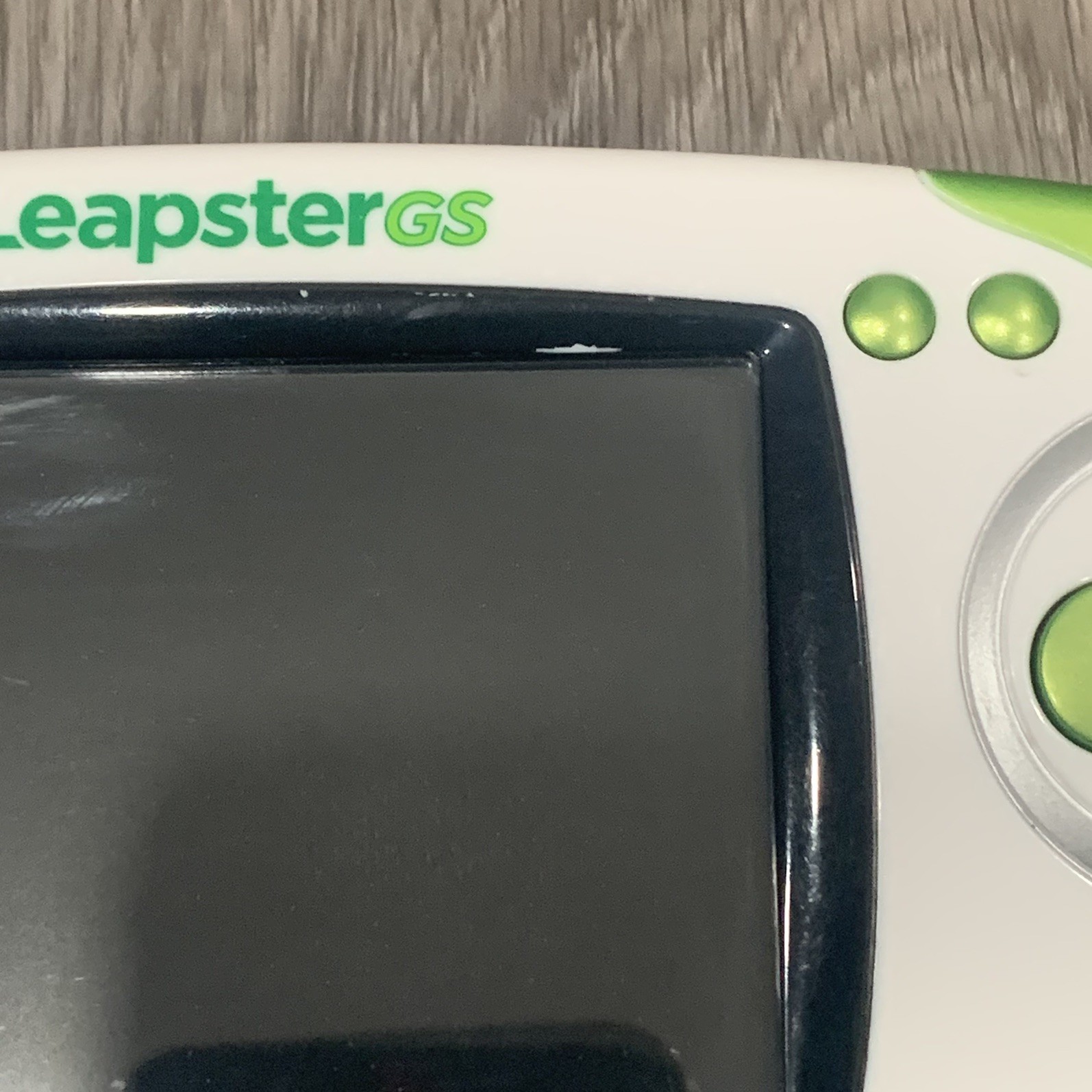 LeapFrog Leapster GS Explorer Green Handheld NO Stylus + Clifford Game – Tested