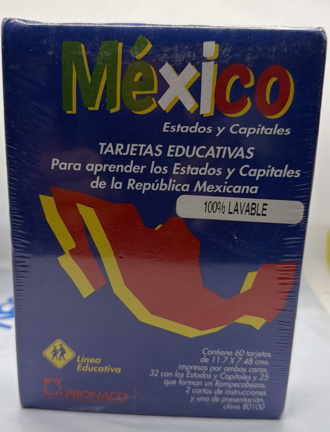 Mexico Estados y Capitales Tarjetas Educativas, Pronaco