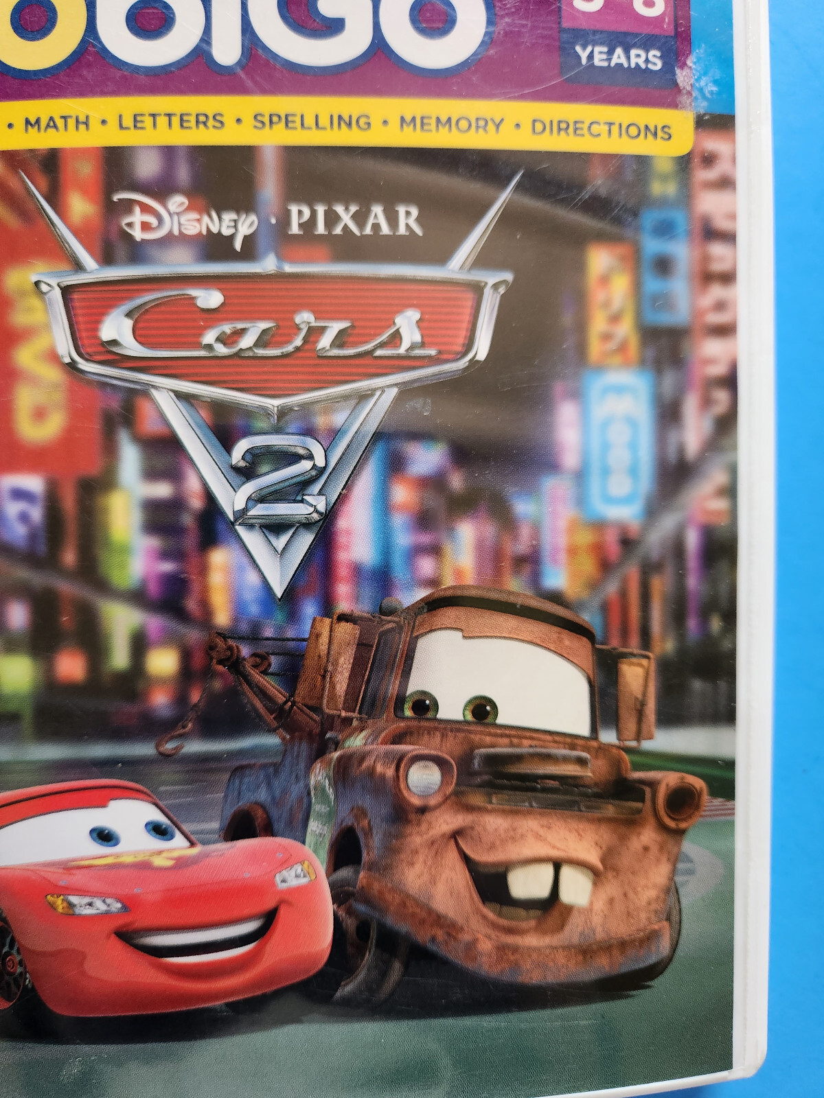VTECH MOBIGO DISNEY PIXAR CARS 2 TOUCH LEARNING SYSTEM GAME CARTRIDGE AGE 5-8