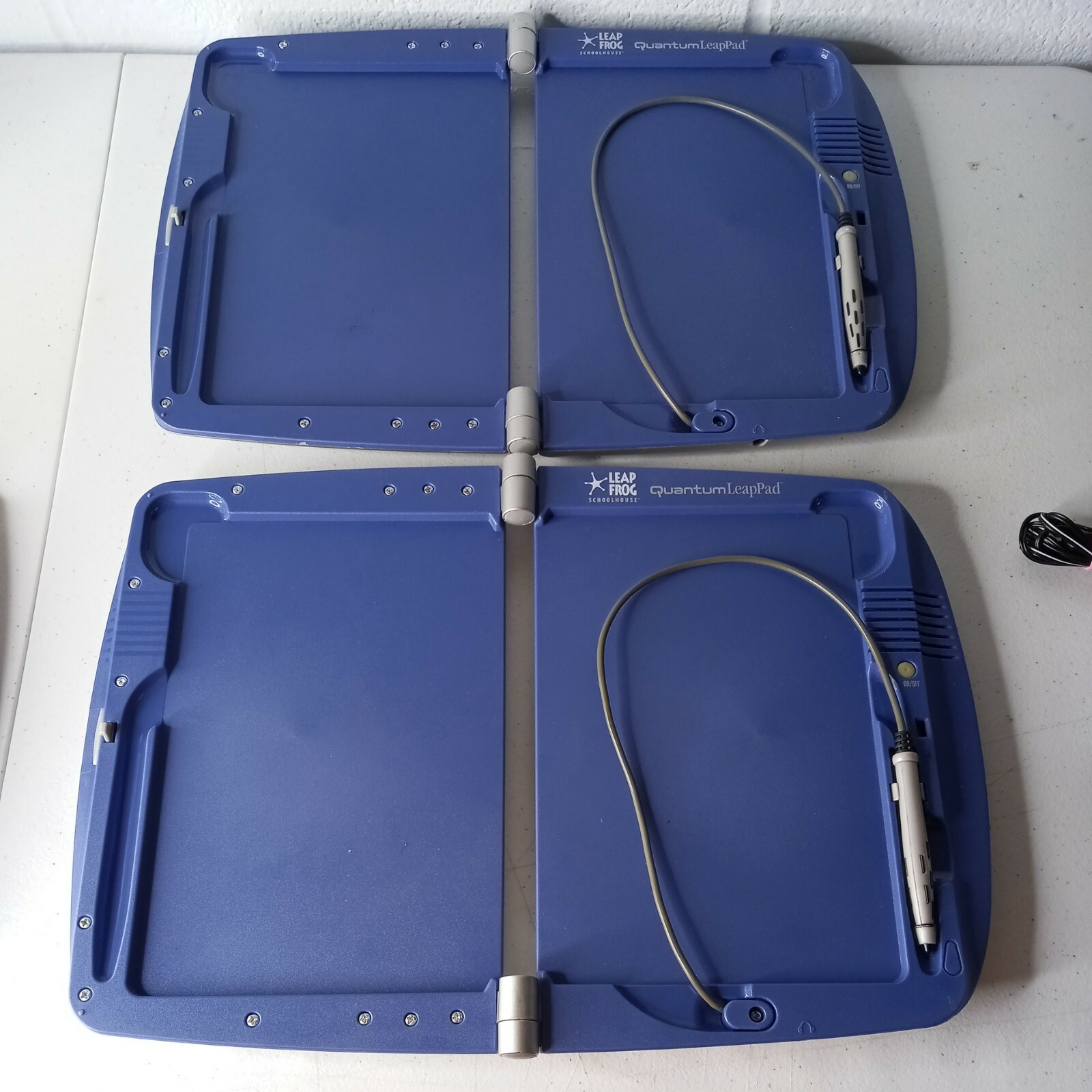 3 Quantum Leap Pad Frog With 3 Headphones 1 Charger For Parts or Repair Leapfrog