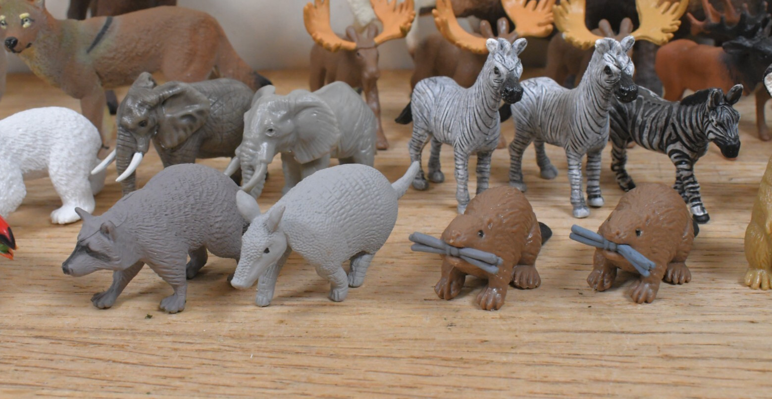 (55) Safari LTD Animal Figures 5.5″ to 2″ in Size