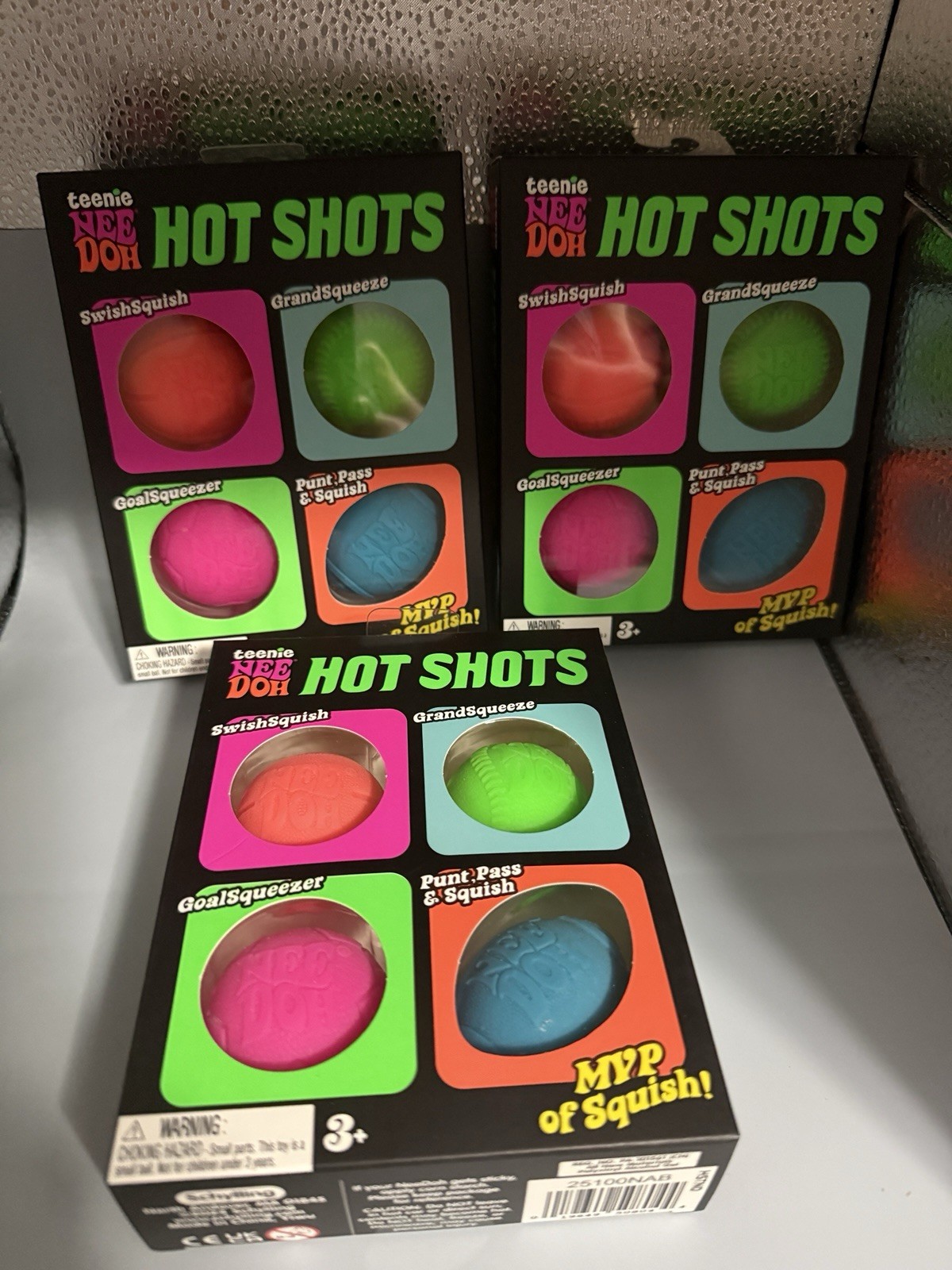 Nee Doh Hot Shots Lot Of 3