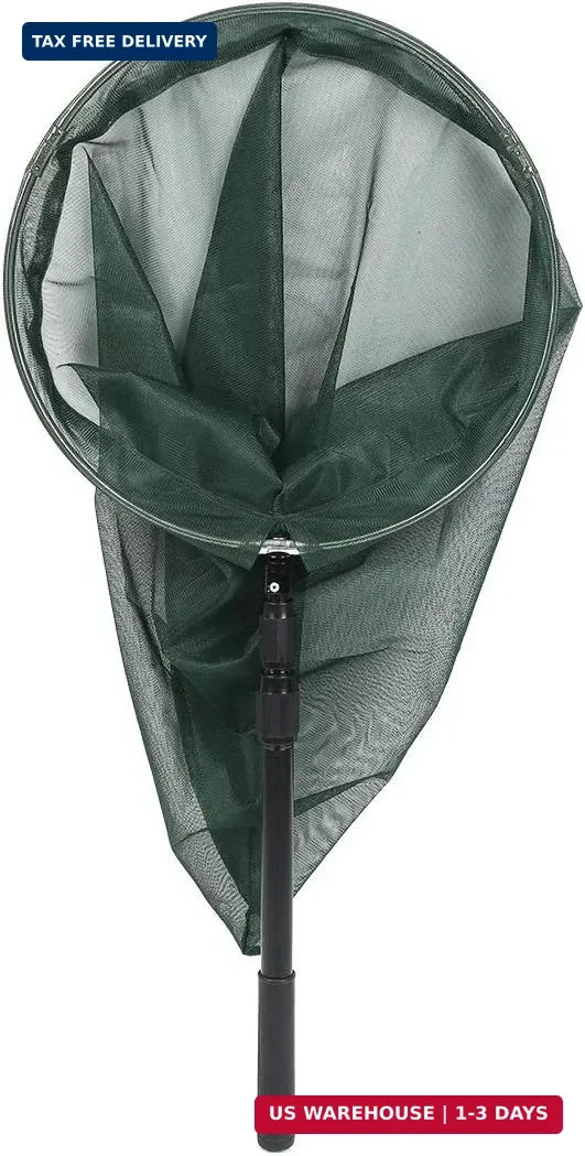 Professional Insect and Butterfly Net with 14″ Stainless Ring, 26″ Net Depth, St