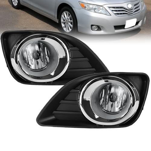 Fog Lights Compatible With 2010 2011 Camry Front Bumper 10-11 Camry Halogen