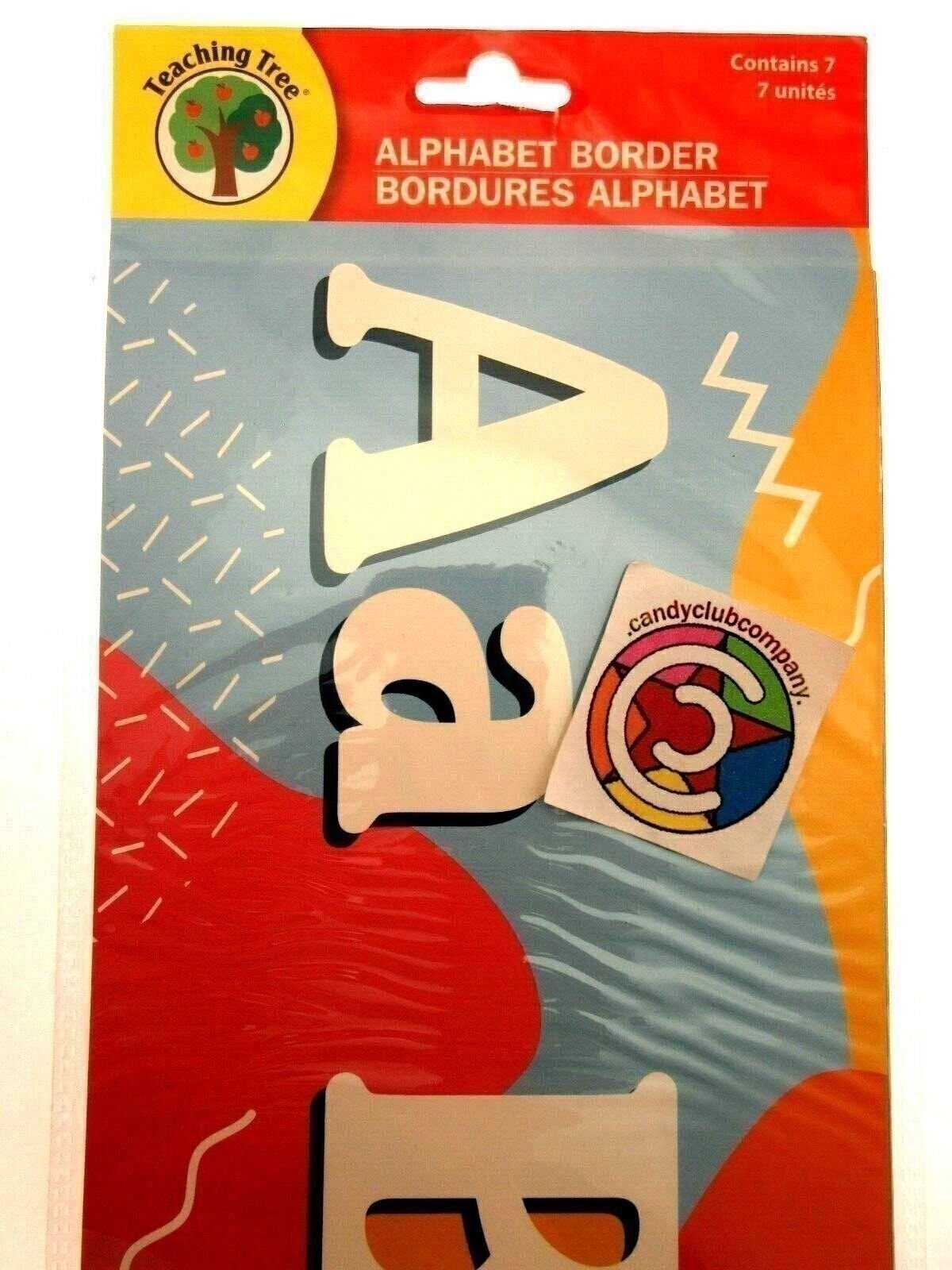 Teaching Tree Alphabet Border 7 pack Educational Poster – Multicolor
