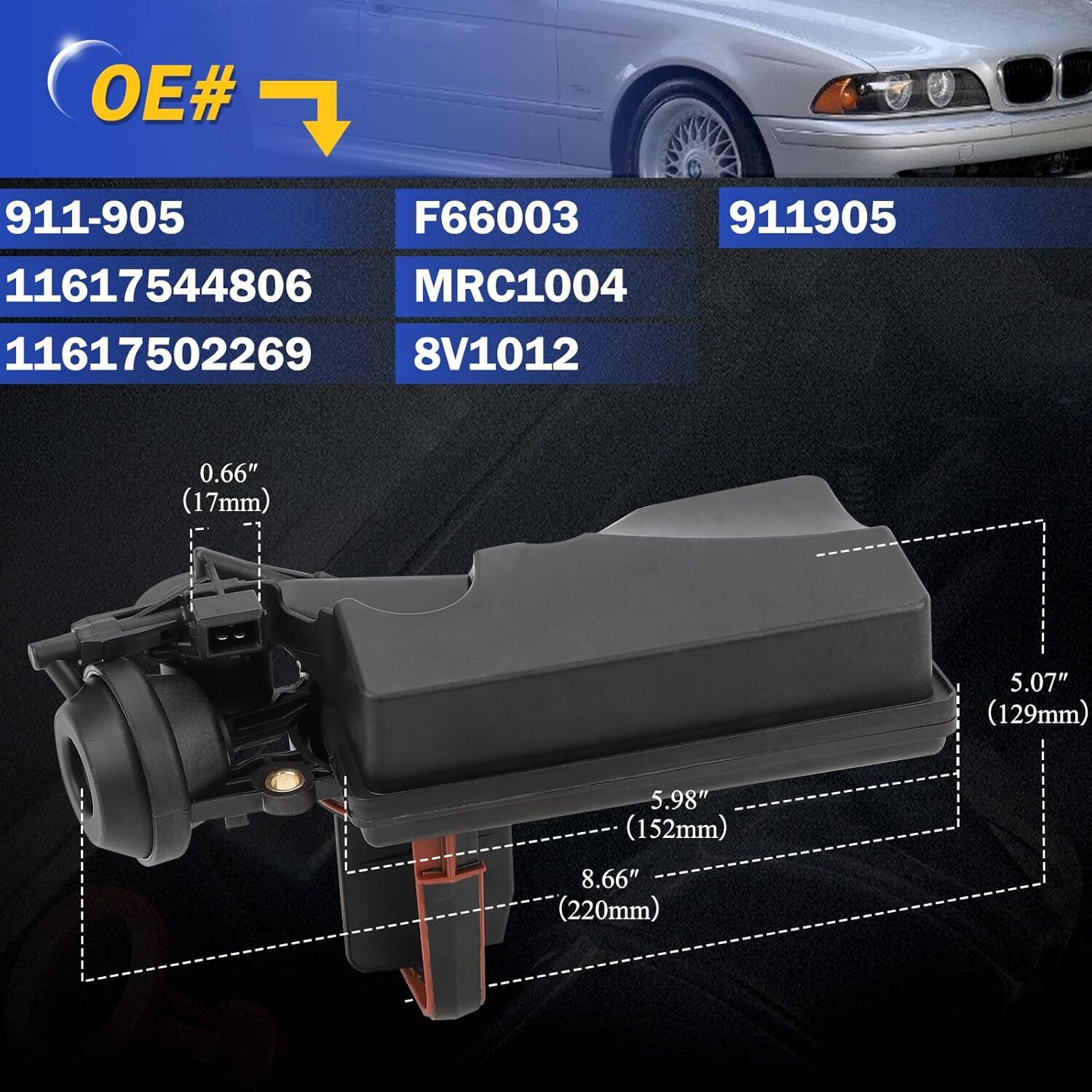 911-905 Air Intake Manifold Flap Adjuster Runner Control Unit Disa Valve For BMW