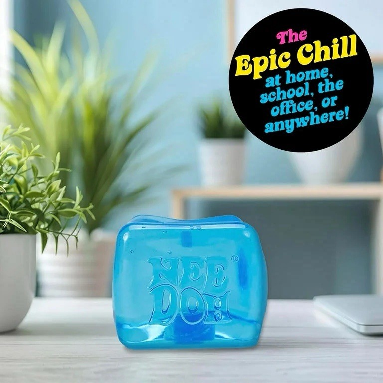 Schylling NEEDOH NICE BERG XL SUPER SOLID SQUISH Ice Blue New Hard To Find
