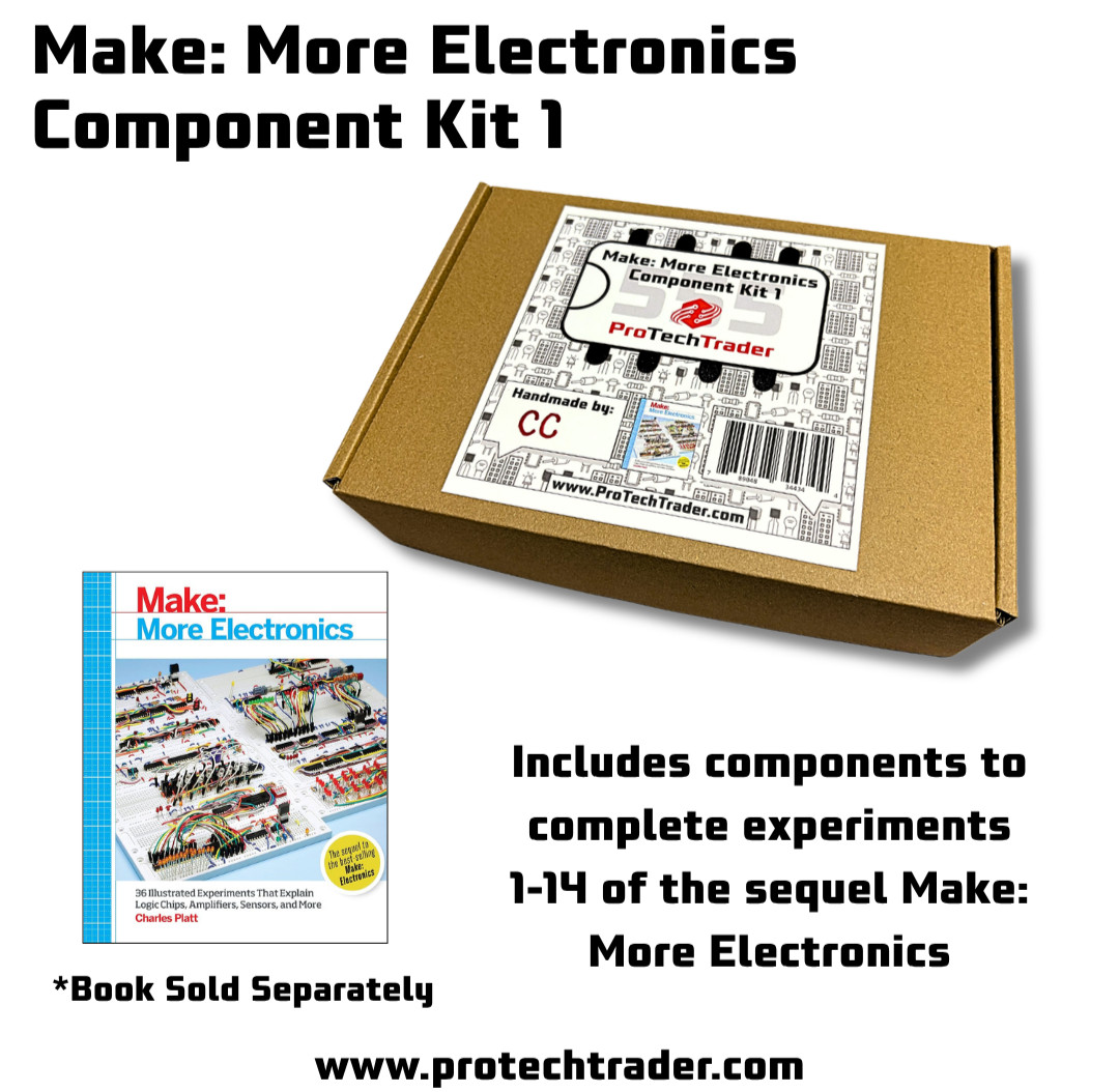 Make: More Electronics Kit Component Pack 1 Follows Book by Charles Platt