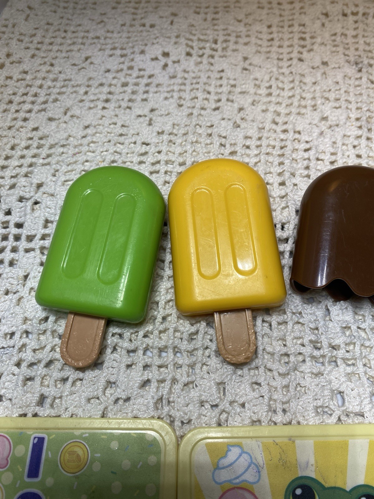 Leap Frog Scoop And Learn Ice Cream Cart Lot Of Popsicles, Toppings, And More