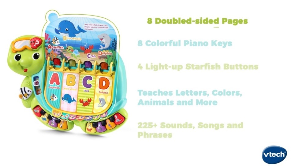 VTech Touch & Teach Sea Turtle Educational Toy Book