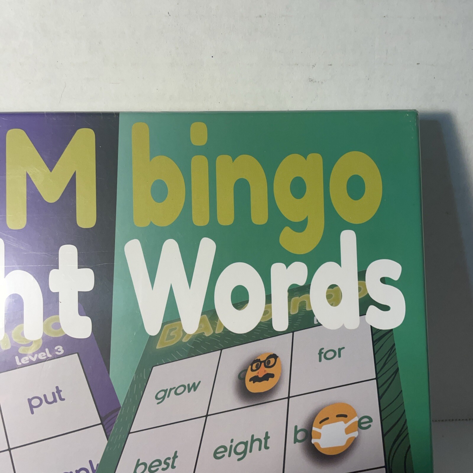 BAM Bingo Sight Words Game, Ages 5+, 2+ Players 108 Vocabulary Words Sealed