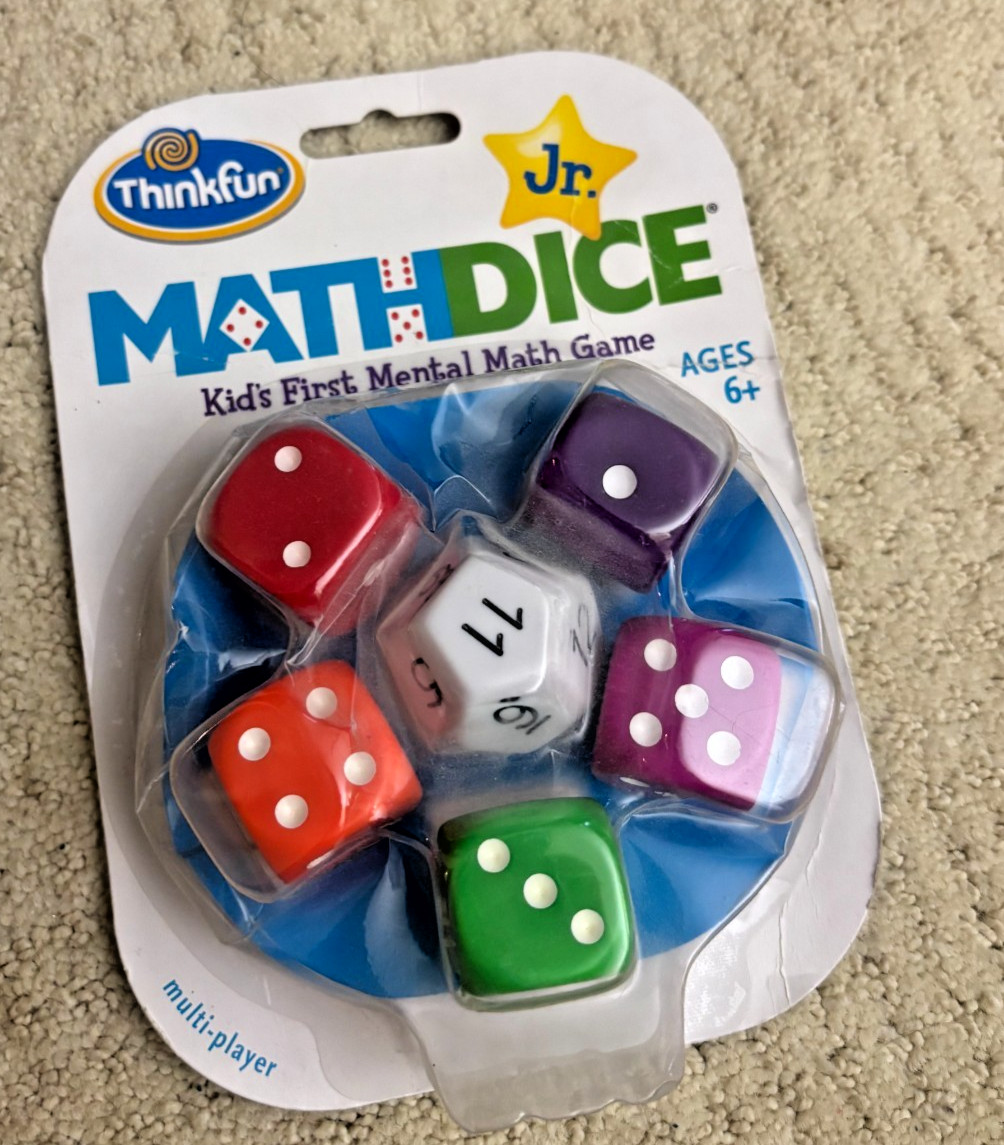 ThinkFun Math Dice Junior Game for Boys and Girls Age 6 and Up – 1515