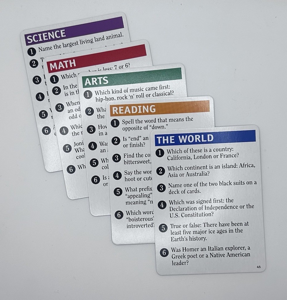 University Games Brain Quest Smart! Card Game – Opened box in TIN –