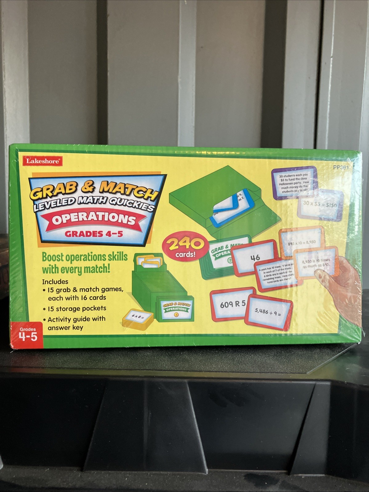 New Lakeshore Learning: Grab & Match Leveled Math Quickies Fractions Grades 4-5