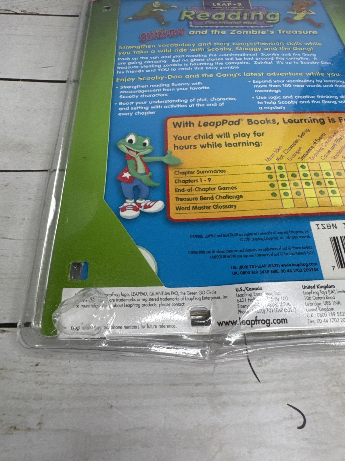 NEW LeapPad Leap 2 Reading Scooby-Doo and the Zombie’s Treasure Book & Cartridge