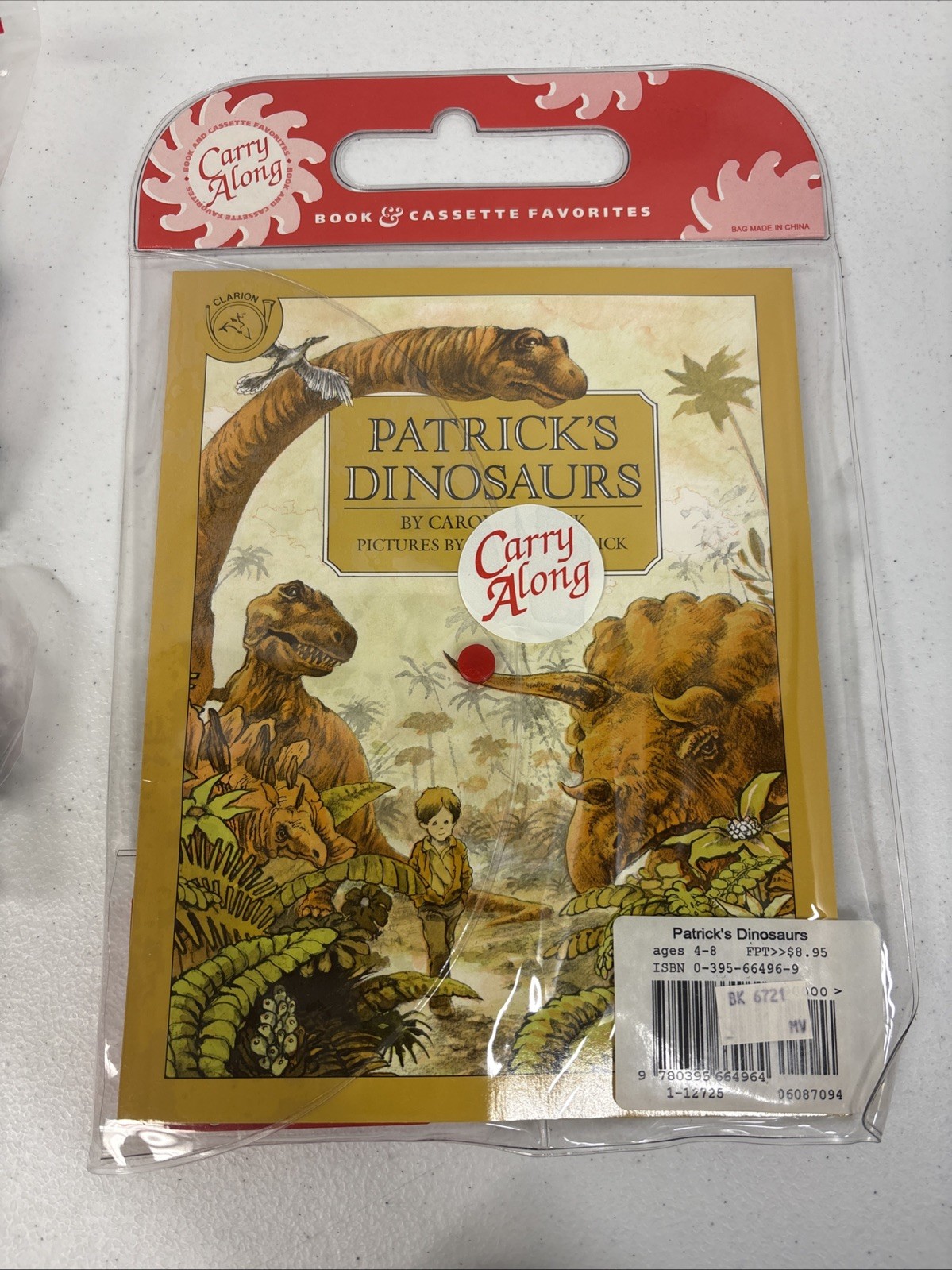 Lakeshore Learning Patrick’s Dinosaurs Carrick 1993 New Complete Kit Tape Crafts