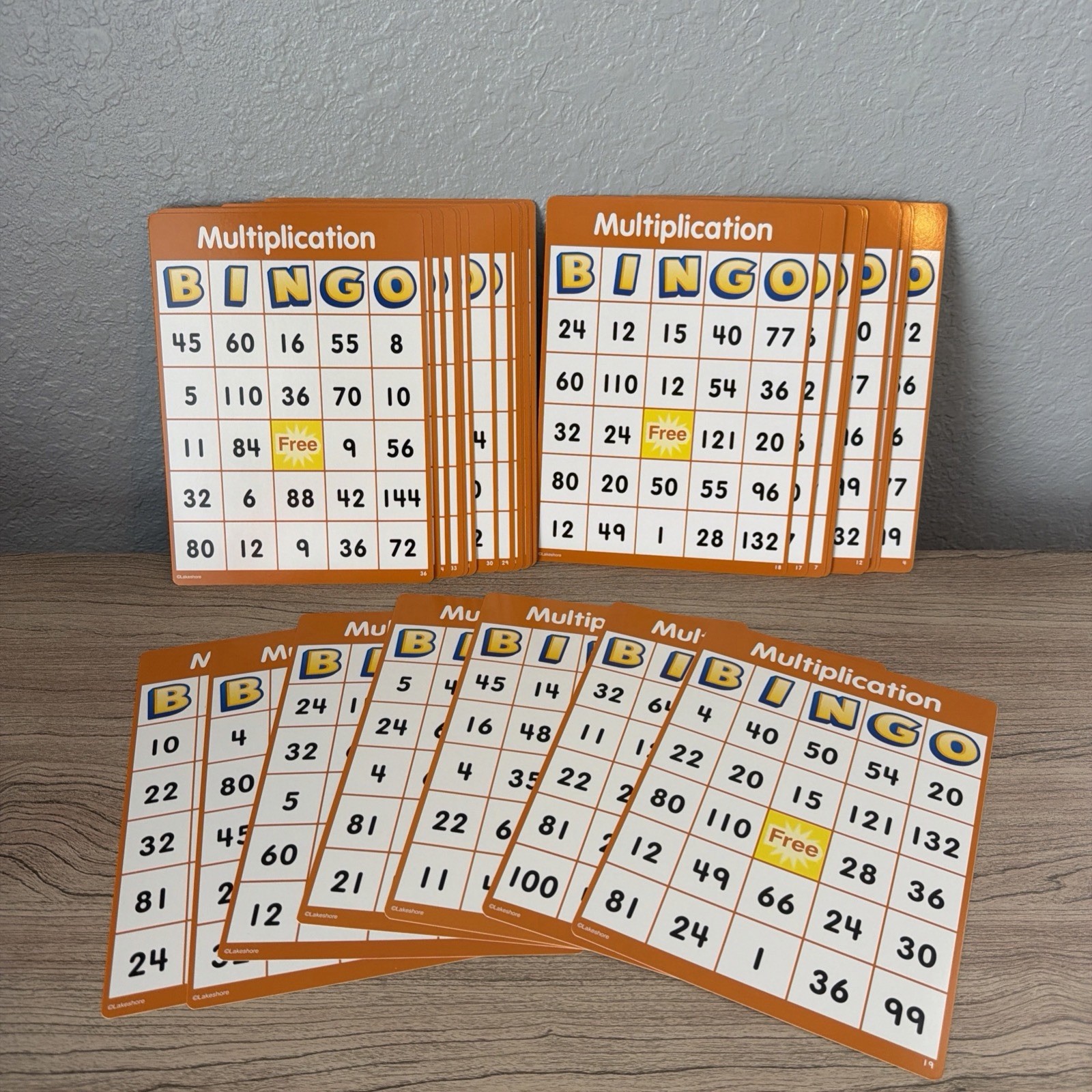 Multiplication BINGO Lakeshore Game Grades 3-4 Up To 36 Players Gently Used