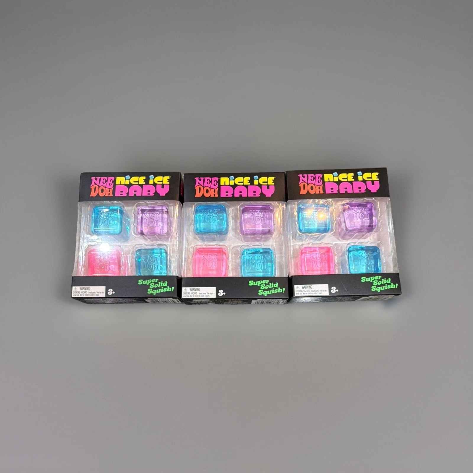 Needoh Nice Ice Baby 4 Pack – Sensory Squishy Fidget Toy, Stress Relief