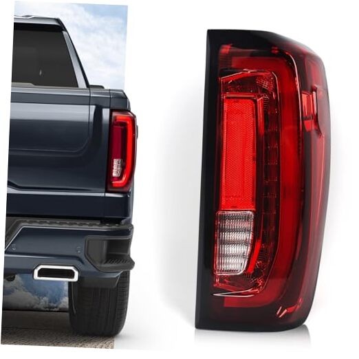 Full LED Tail Light Assembly Compatible with GMC Sierra LED-Right