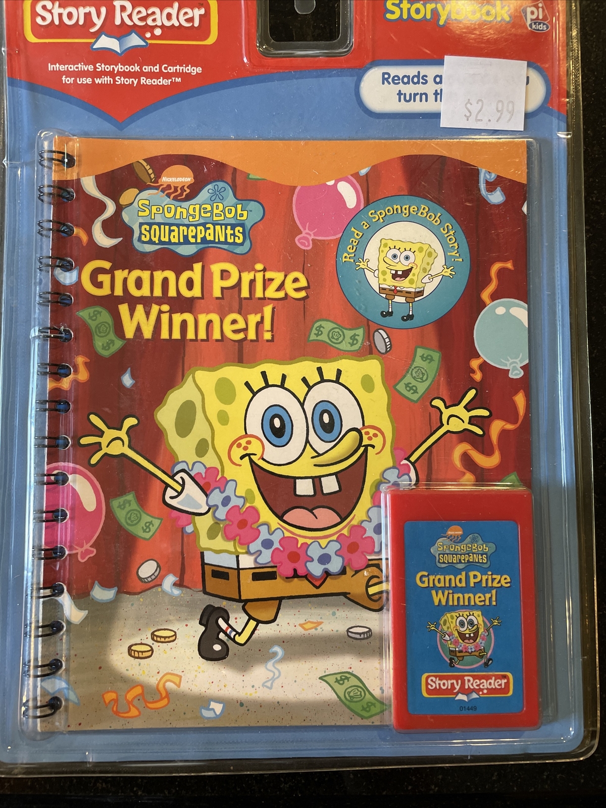Story reader books and Cartridge PI Kids Sponge Bob New Sealed