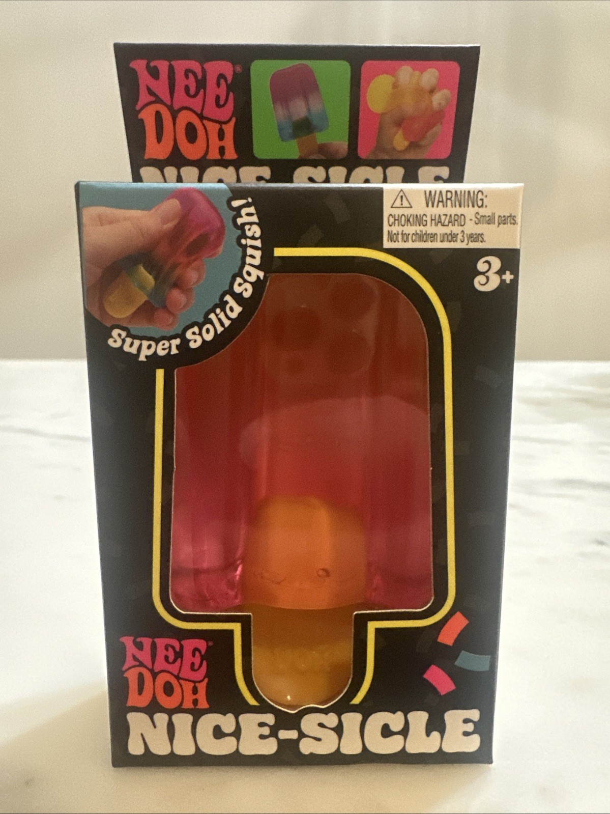 AUTHENTIC Nee Doh Nice-Sicle Popsicle Pink/Orange Brand New Unopened US SELLER