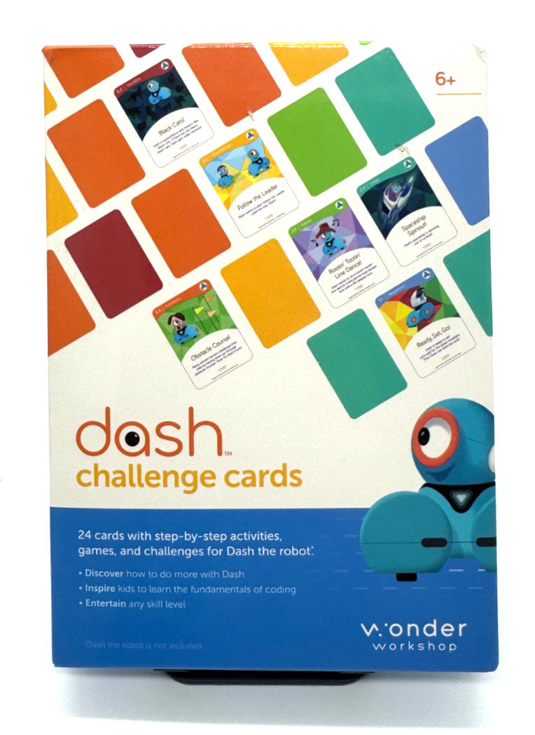 Wonder Workshop Wonder Pack and Wonder Workshop Dash Challenge Cards for Dash