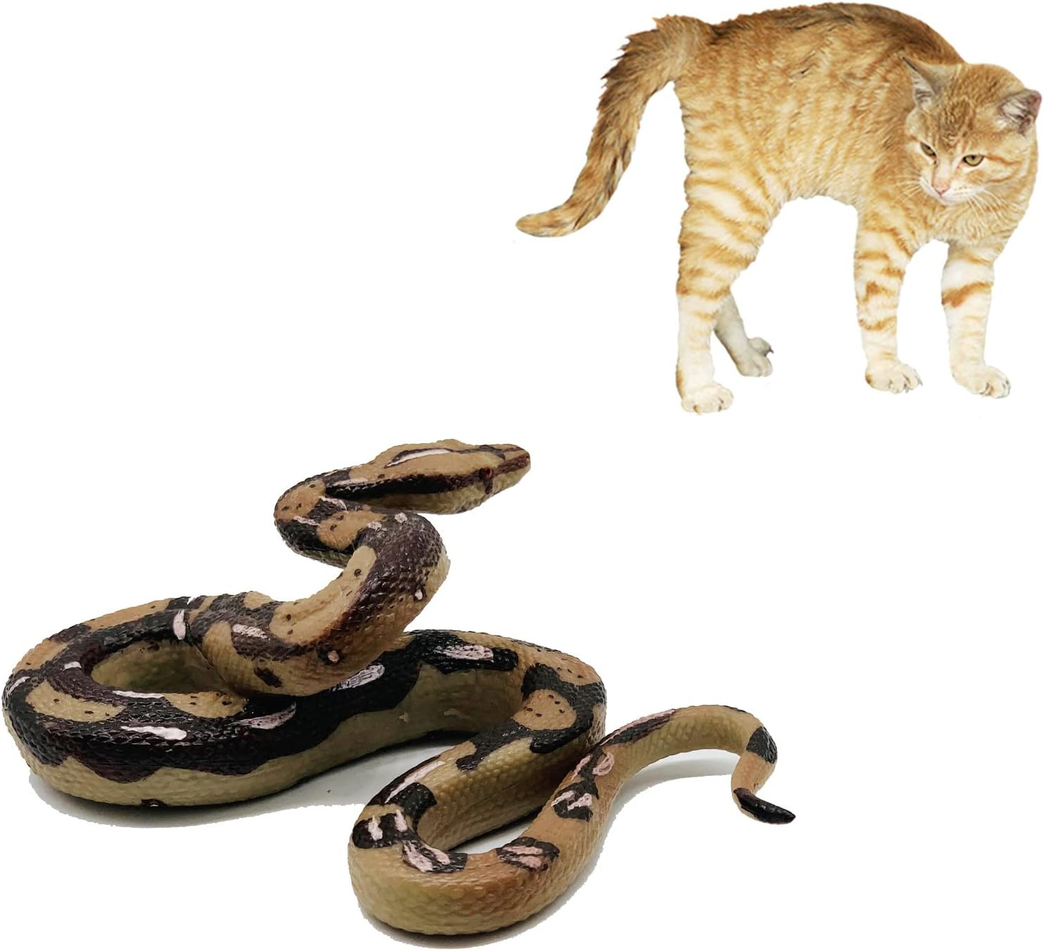 Snake Toys Scary Prank Boa Constrictor Python Animal Figures Gag Gifts Halloween