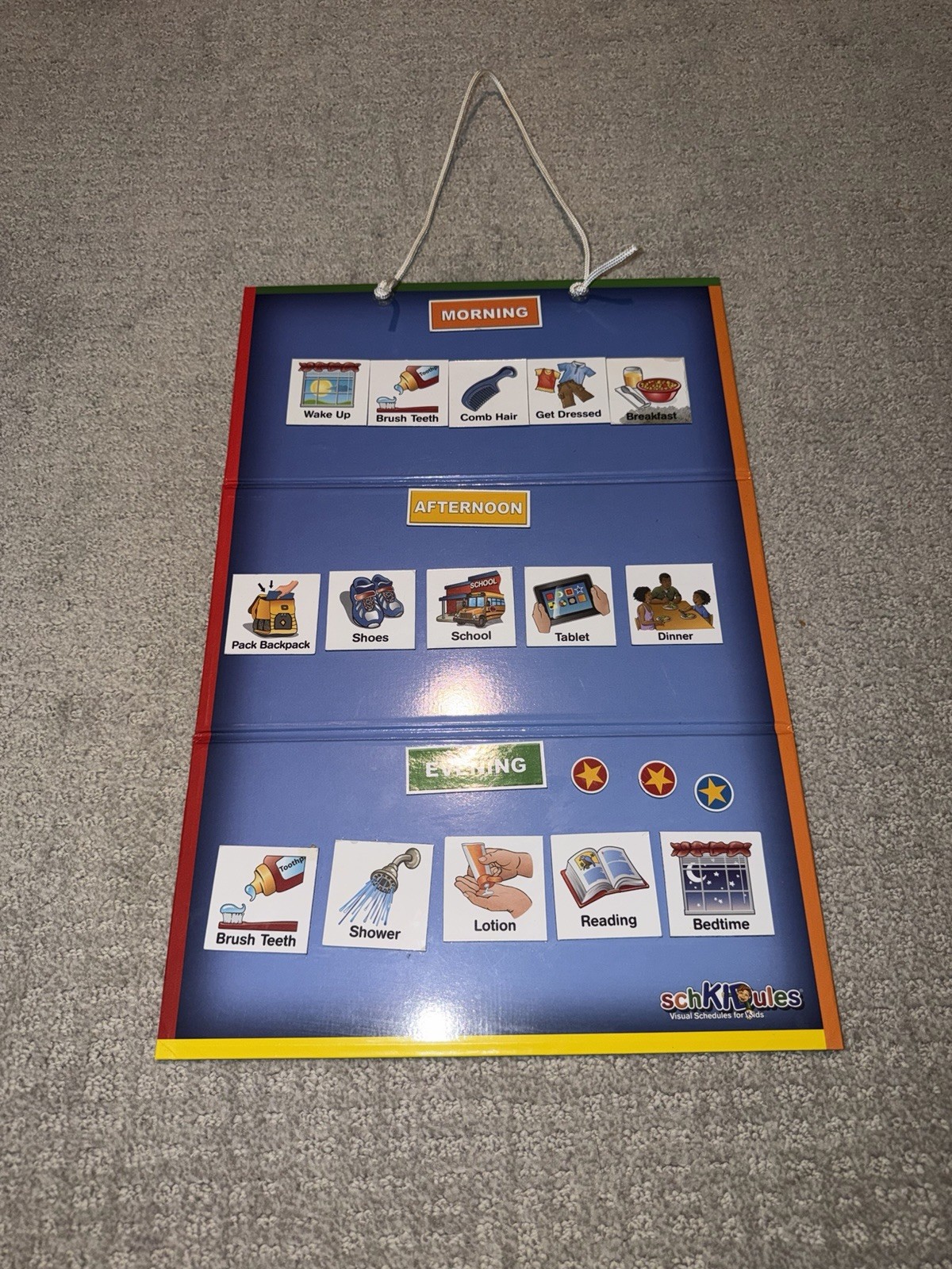 Daily Routine Magnetic Board Visual Schedule