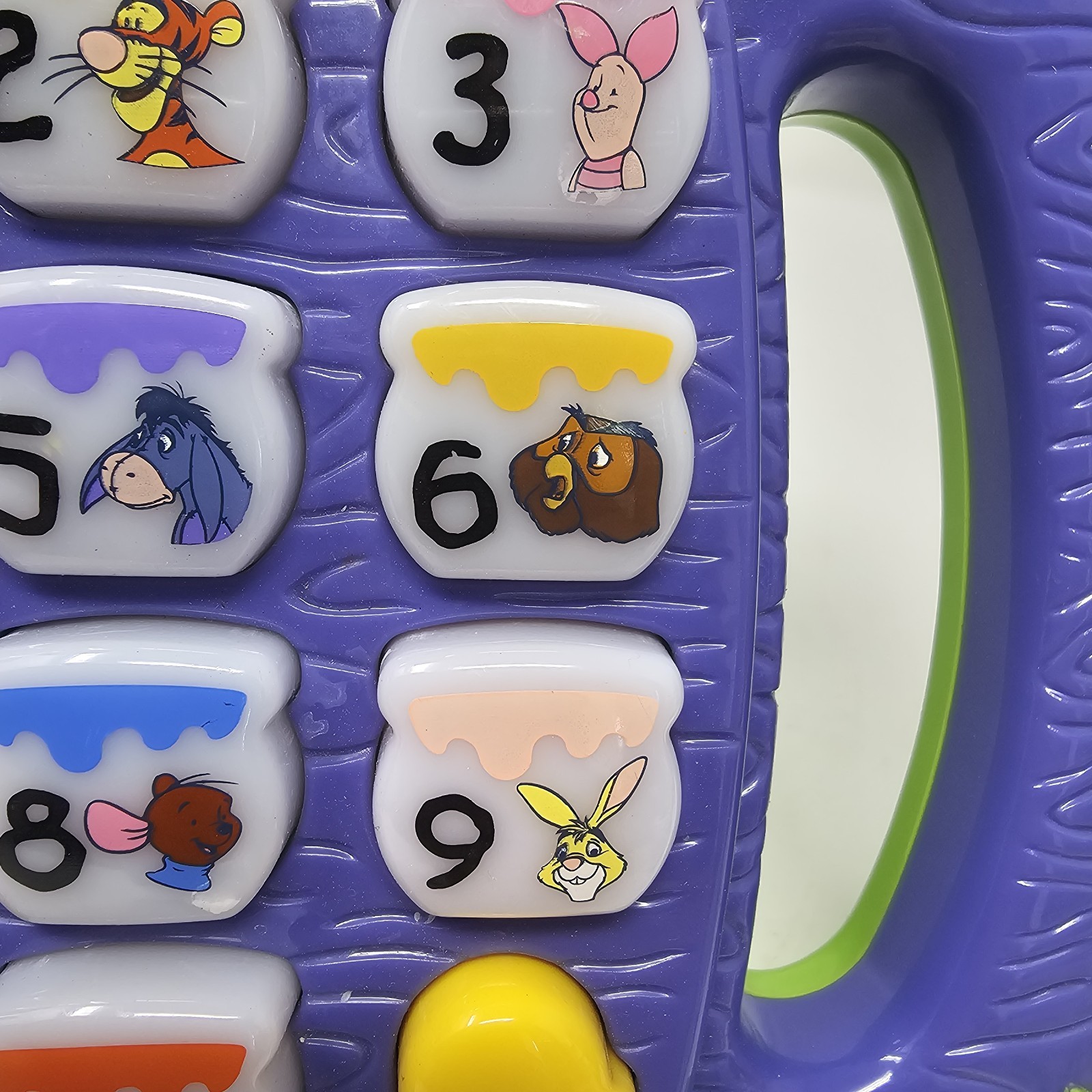 VTech Disney Winnie the Pooh Teach ’n Lights Phone Learning Toy Works! 2004 VTG