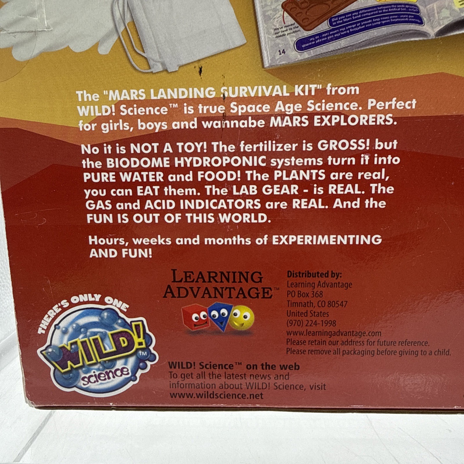 Wild Science Mars Landing Survival Kit For 8 And Up! New READ
