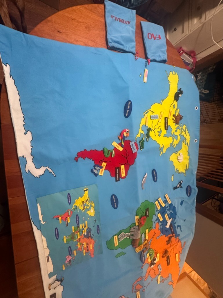 FAO Schwarz Educational 47″ x 71″ The Big Map Discover the Big Wide World
