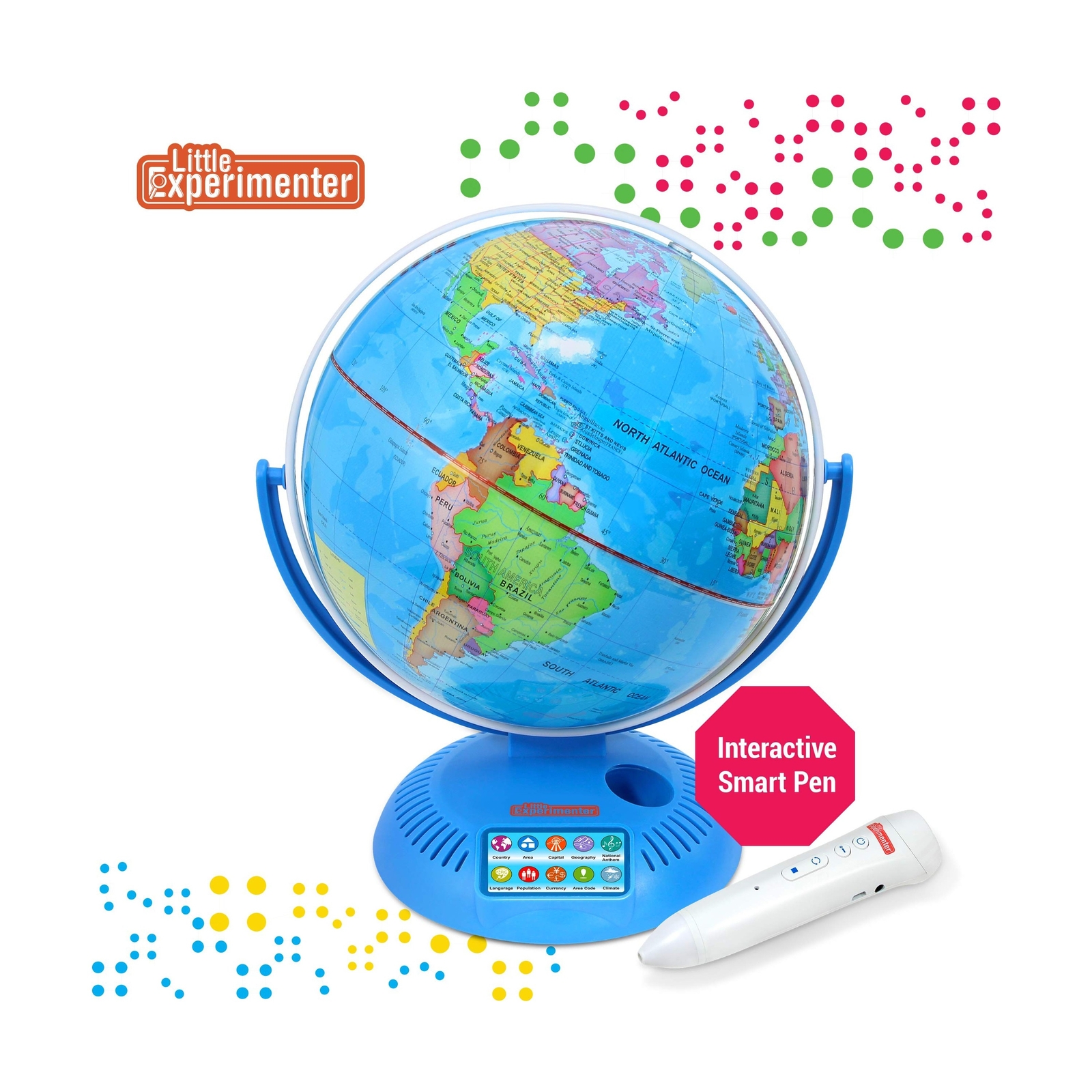 Little Experimenter Talking Globe – Interactive Globe for Kids Learning with …
