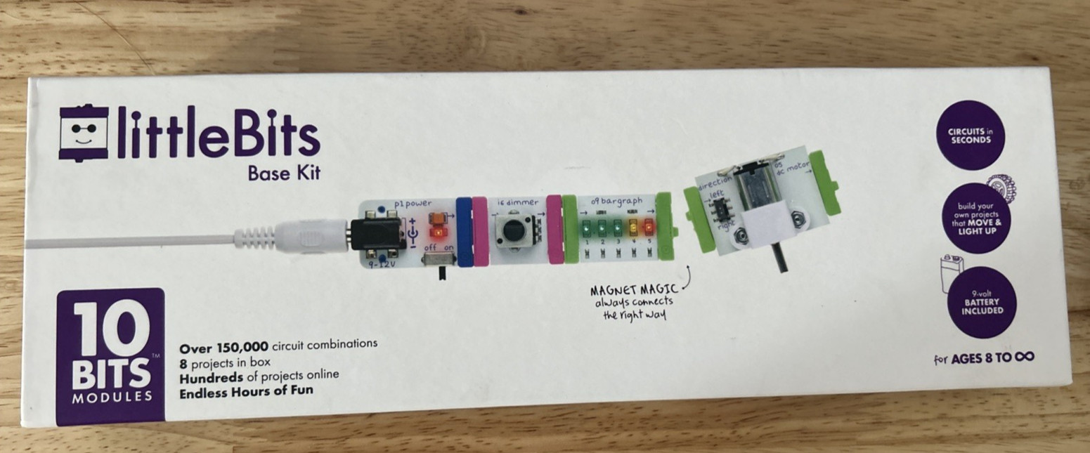LittleBits Base Kit 10 Modules Learn Circuits In Seconds Build Projects Bits TED