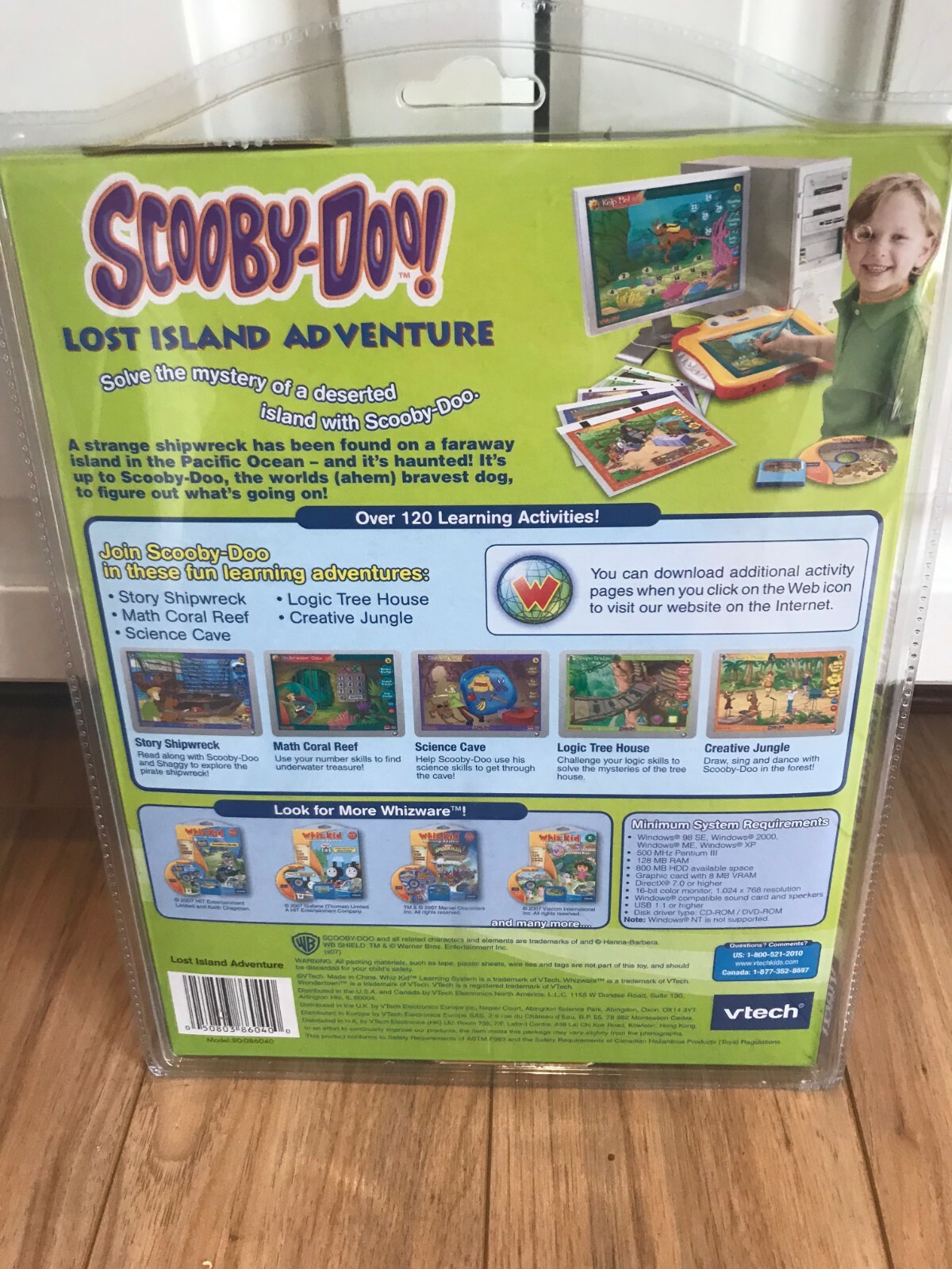 New Whizware Scooby-Doo Lost Island Adventure for Vtech Whiz Kid Learning System