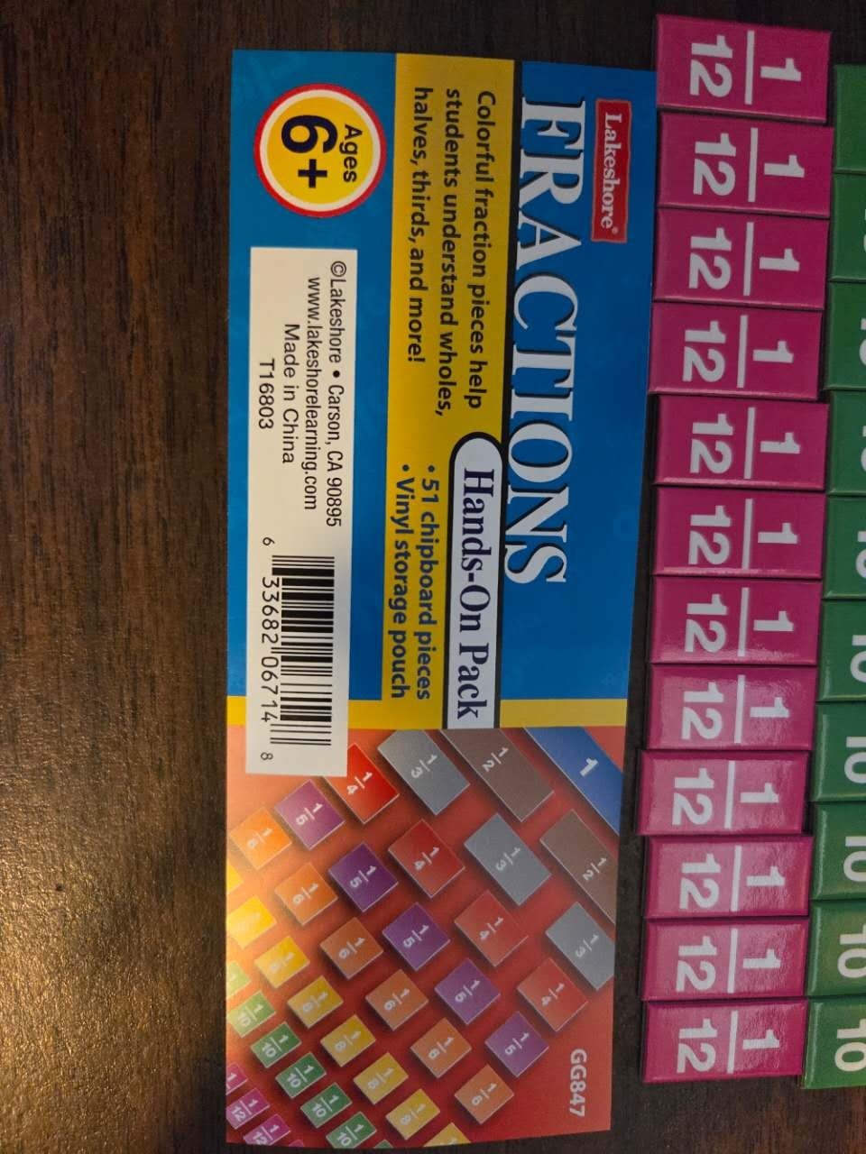Hands-On Fraction Learning with 51 Rainbow Tiles
