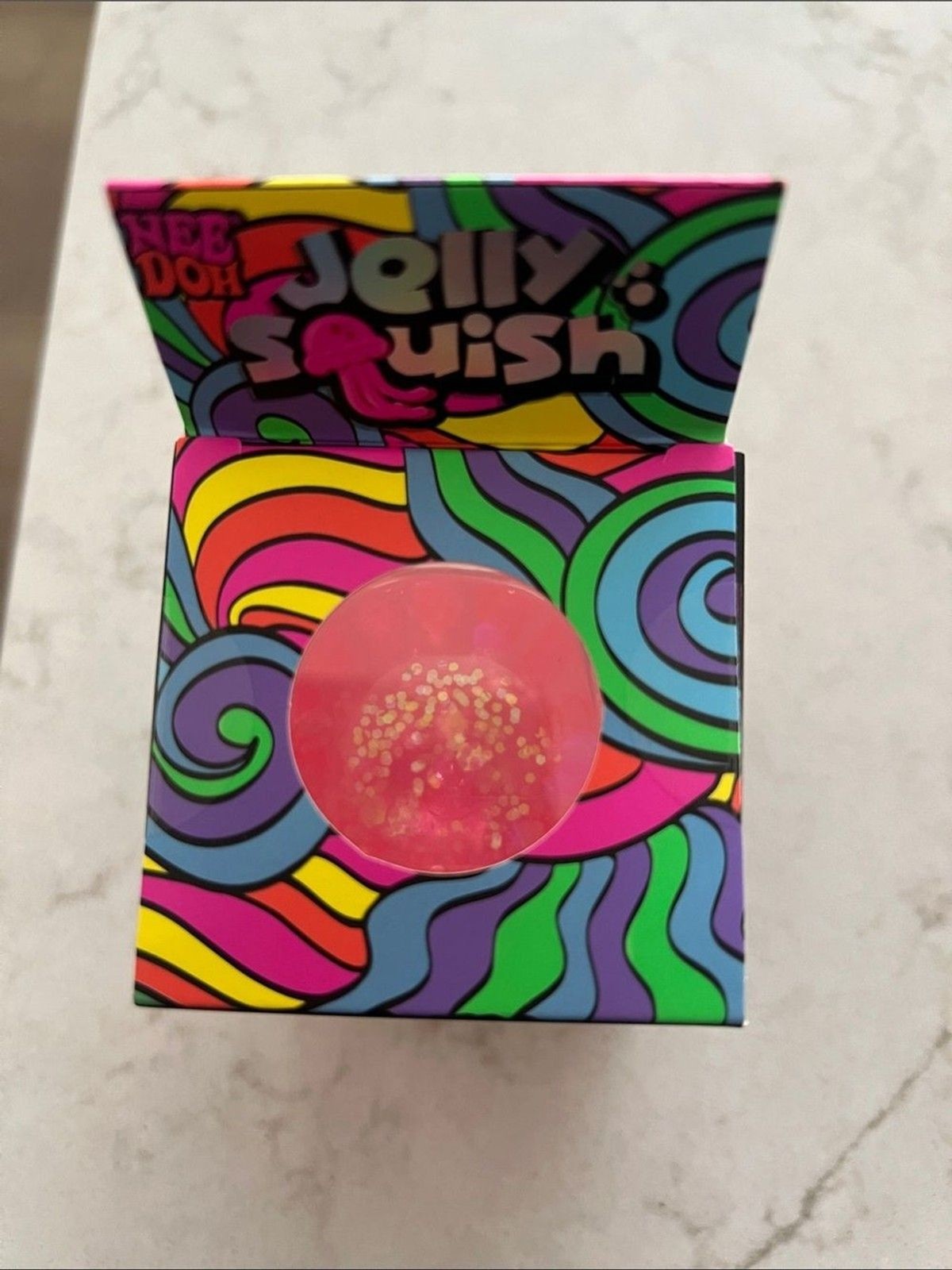 NeeDoh Jellyfish Jelly Squish GENUINE Pink