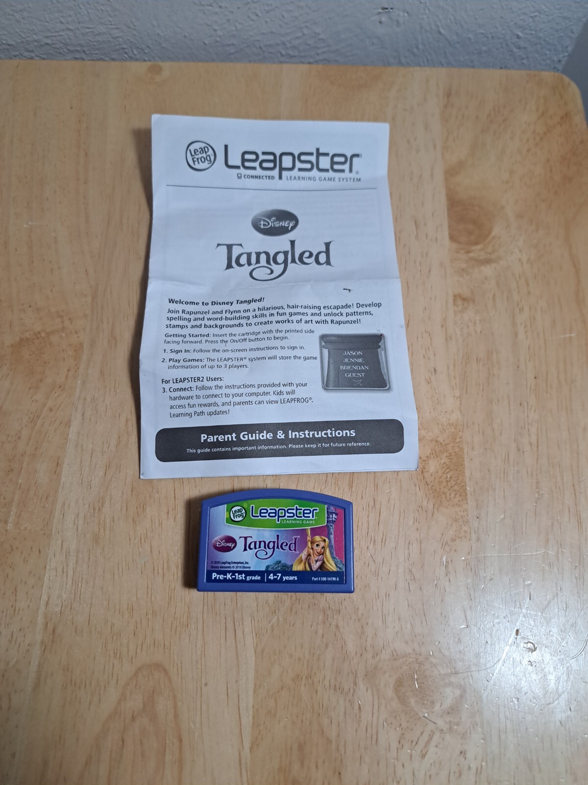 5 Leapster Disney Cars,Toy Story3,Ratatouile,The princess the frog,Tangle Games