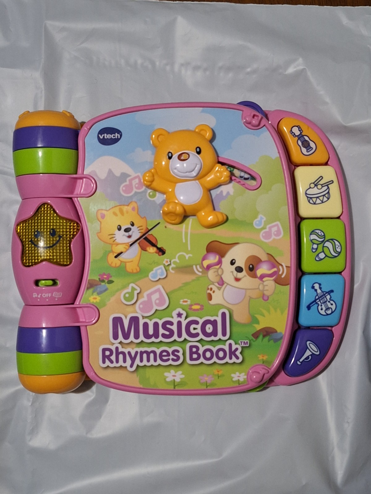VTech Musical Rhymes Book Pink Interactive Nursery Rhyme Storybook