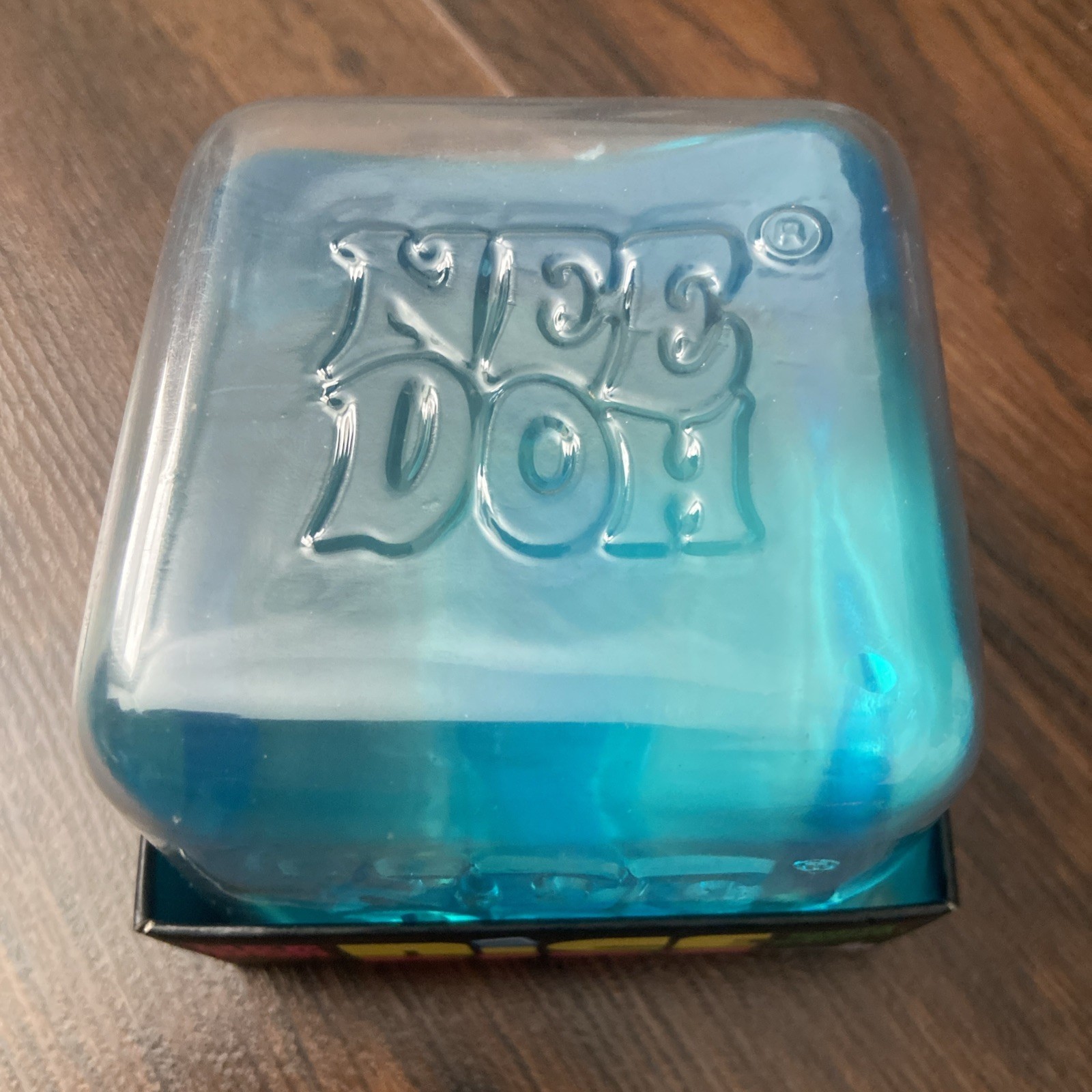Brand New Authentic NeeDoh Nice Berg Blue Cube Giant Super Solid Squish 🧊