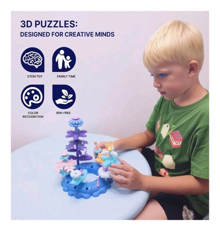 STEM Educational Ocean World Toy Kit with Octopus for Ages 3-5