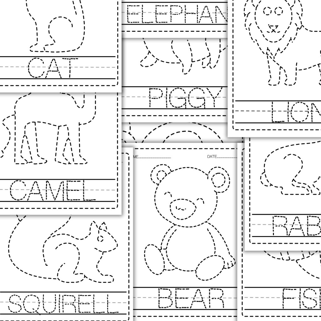 Tracing & Pencil Control Printable Activity Book Bundle for Kids Ages 3-7