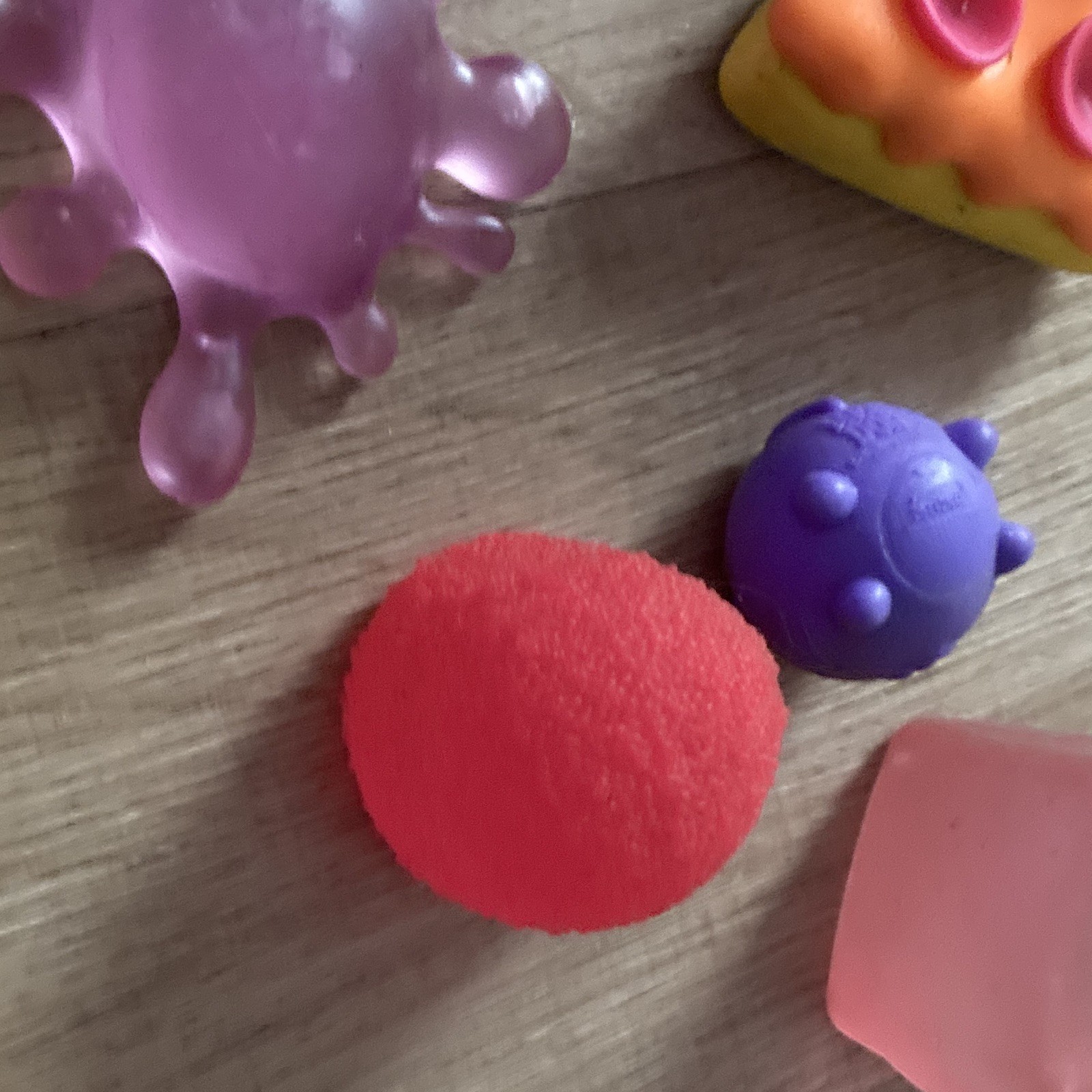 Doh Dohs Mini Tactile Sensory Squishy Toy Lot – Butter, Peanut & Pizza Slice