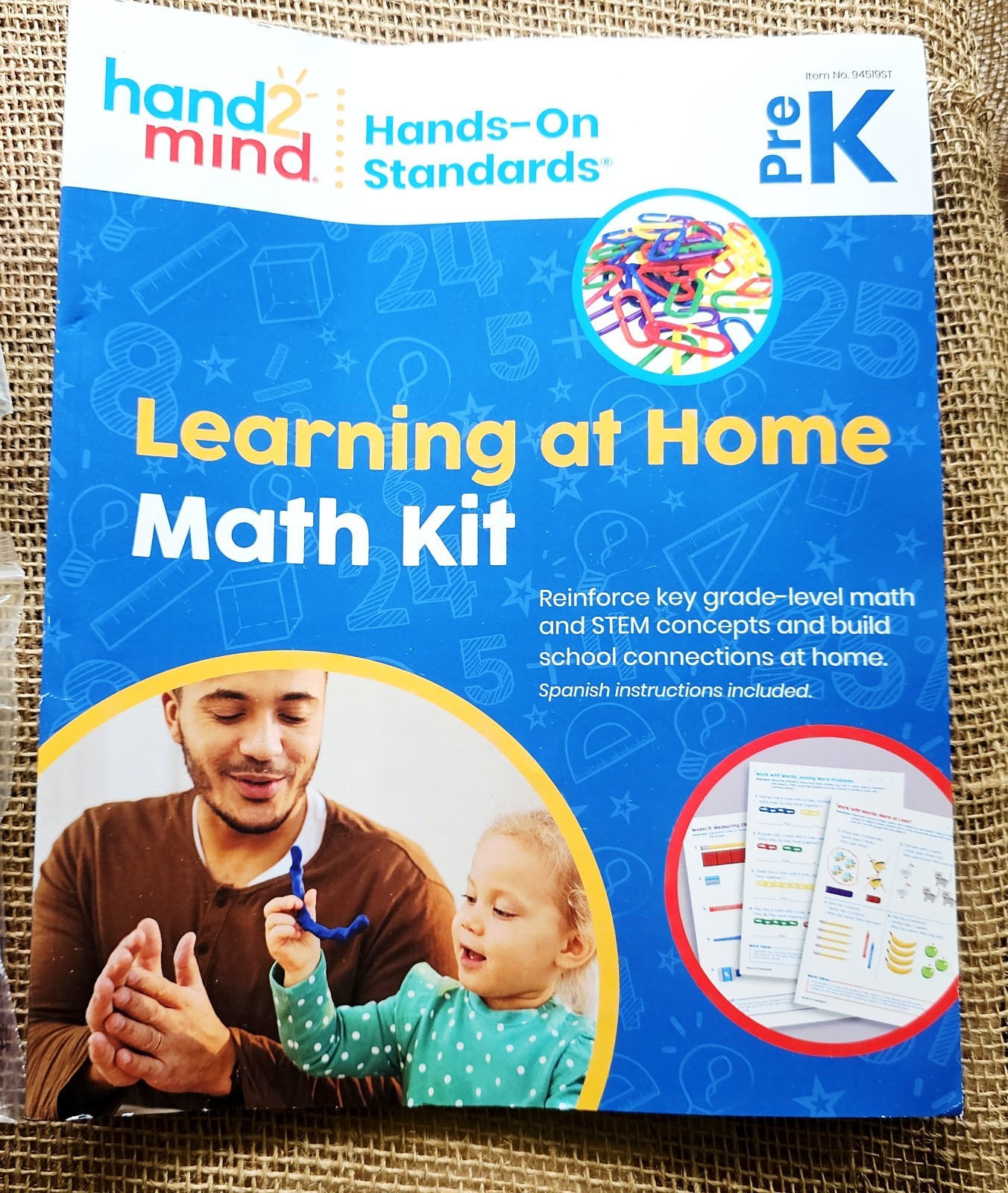 Hand 2 Mind Hands On Standard Pre Kindergarten Learning At Home Math Kit