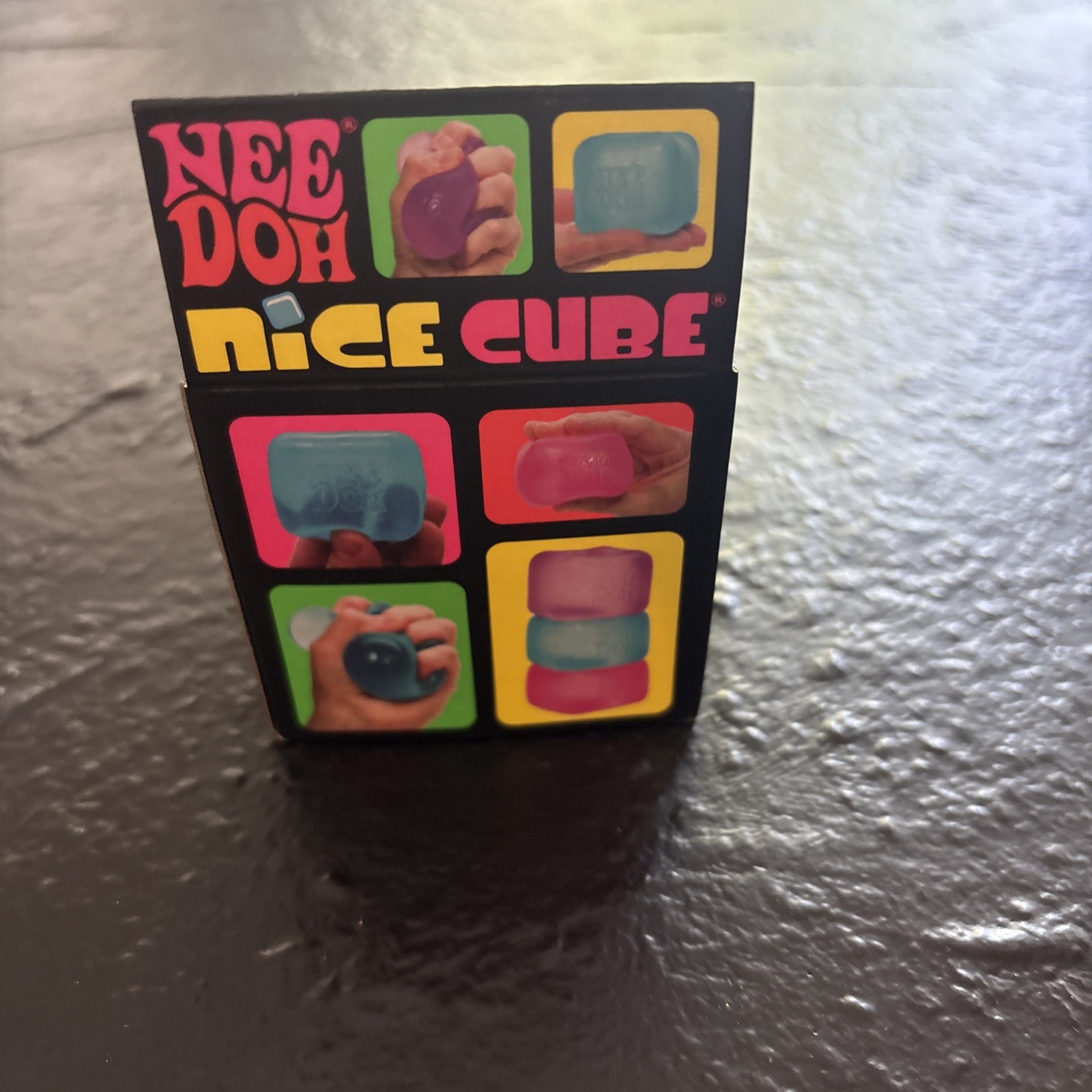 NEE DOH NICE CUBE SUPER SOLID SQUISH BLUE SCHYLLING 3+ BRAND NEW SEALED IN BOX